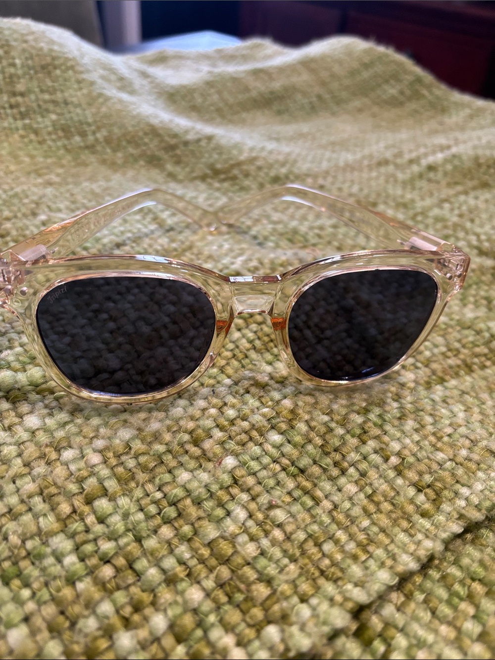 Izipizi clear Frame Sunglasses with Dark Lenses